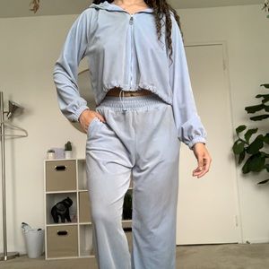 Light Blue Forever 21 Lounge Set
